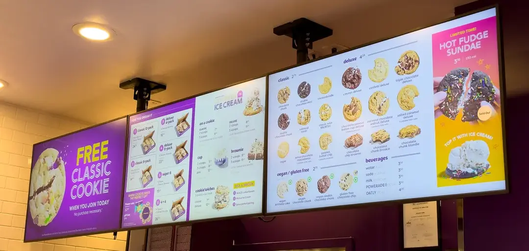 custom digital menu board