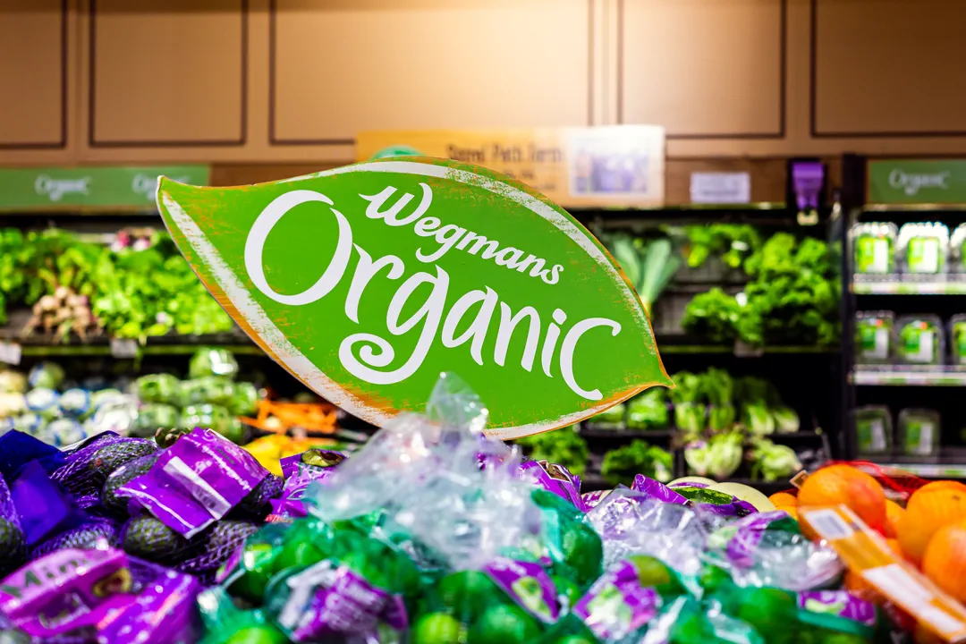 promotional pop signage in grocery