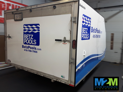Toronto Vehicle Wraps & Graphics Betz trailer with logo 150x150