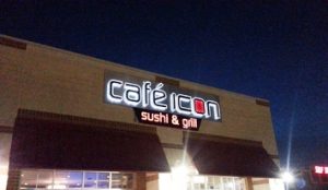 Cafe Icon Lighted Storefront Sign Channel Letters
